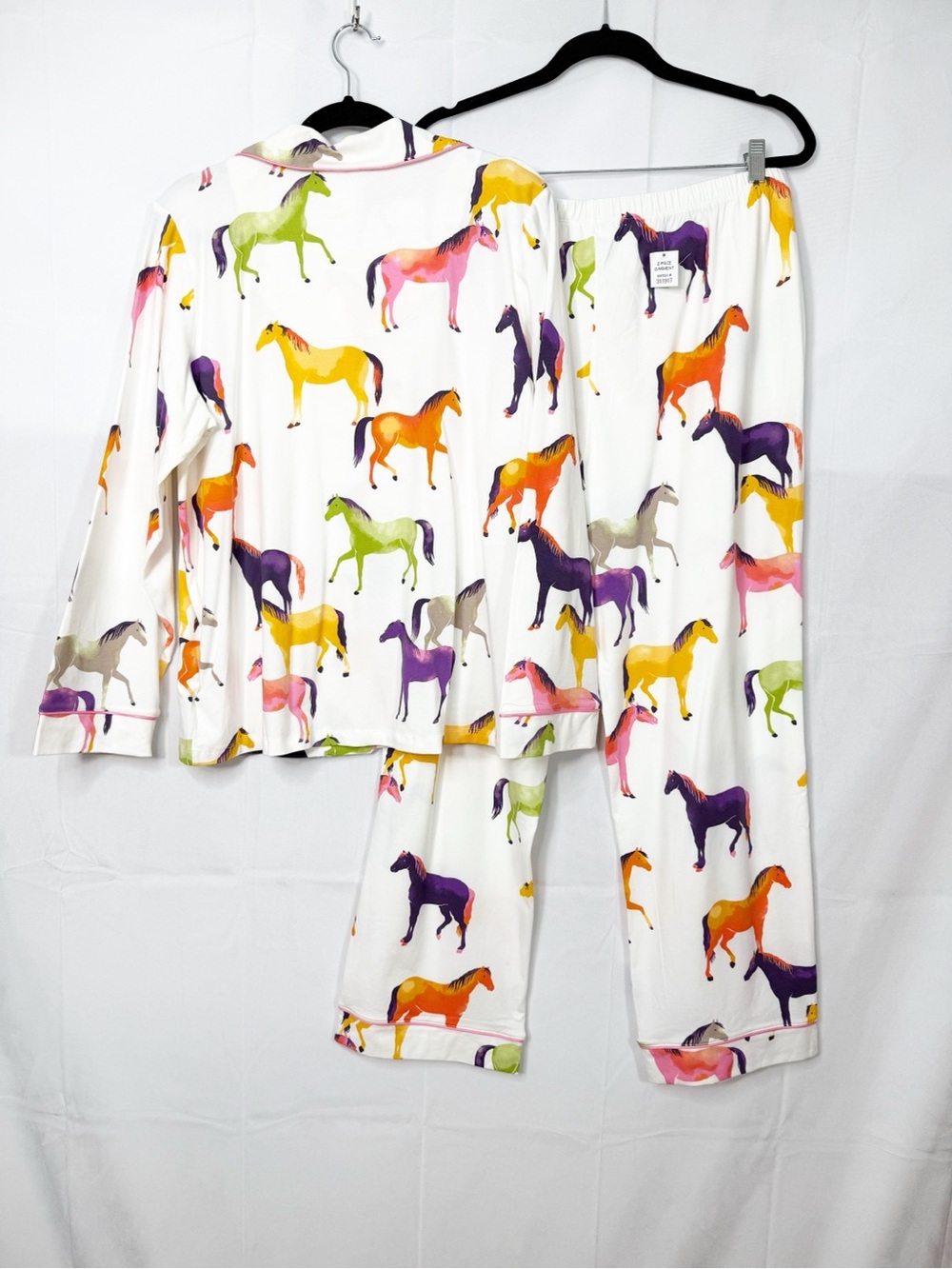 BedHead PJs Long Sleeve Classic Jersey Two Piece Pajama Set Equestrian Parade - Picture 5 of 16